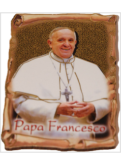MAGNETICO RIFINITURE ORO PAPA FRANCESCO CM 7 X 5