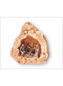 PRESEPE IN RESINA MODELLO ROCCIA