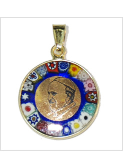 MURRINA PAPA FRANCESCO CM 1,8 BORDO METALLO DORATO