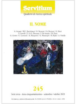 SERVITIUM 245 SETTEMBRE - OTTOBRE 2019 IL NOME