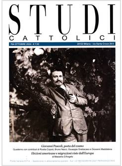 STUDI CATTOLICI 764 OTTOBRE 2024 GIOVANNI PASCOLI POETA DEL COSMO