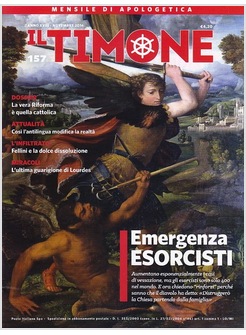 IL TIMONE 157 NOVEMBRE 2016  EMERGENZA ESORCISTI