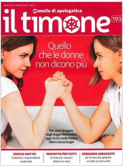IL TIMONE 193 MARZO 2020 QUELLO CHE LE DONNE NON DICONO PIU'