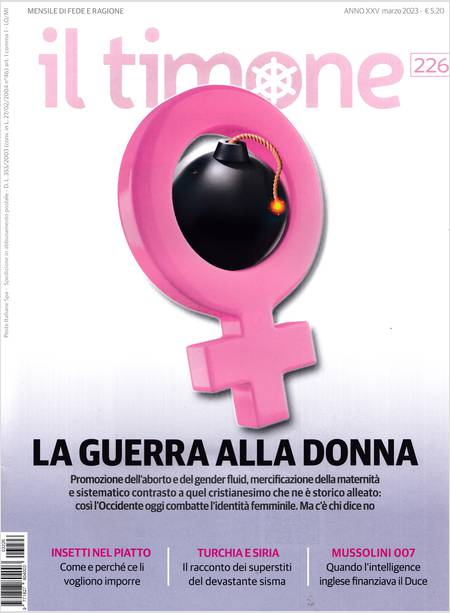 IL TIMONE 226 MARZO 2023 LA GUERRA ALLA DONNA