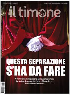 IL TIMONE 258 FEBBRAIO 2026 QUESTA SEPARAZIONE S'HA DA FARE