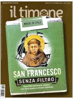 IL TIMONE 264 SETTEMBRE 2026 SAN FRANCESCO SENZA FILTRO